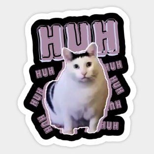 Huh-Cat-meme Sticker